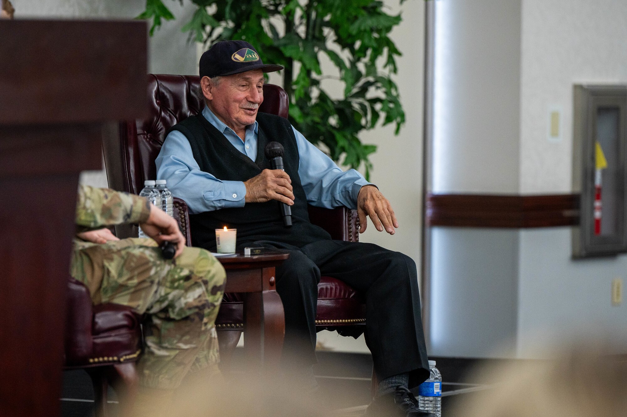 Holocaust Survivor speaks.