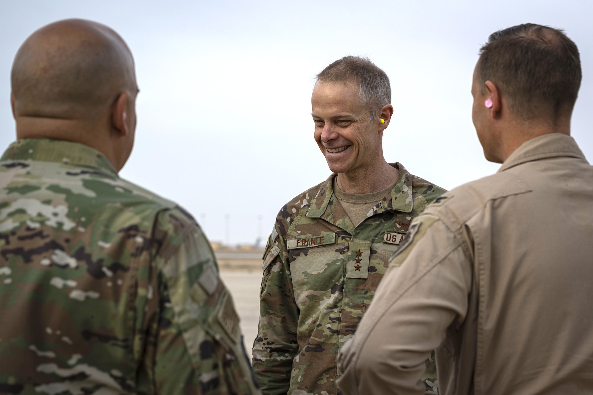 Lt. Gen. France speaks to Airmen