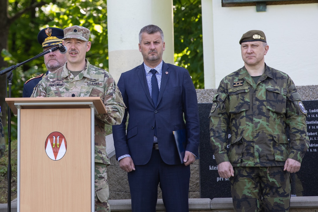 Guardsmen celebrate Victory in Europe Day alongside Czech partners