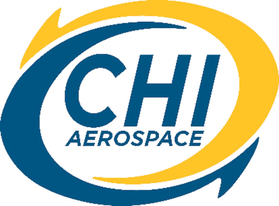 Blue, yellow white logo of CHI