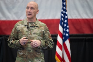 CSAF brings ‘Case for Change’ message to Hanscom AFB