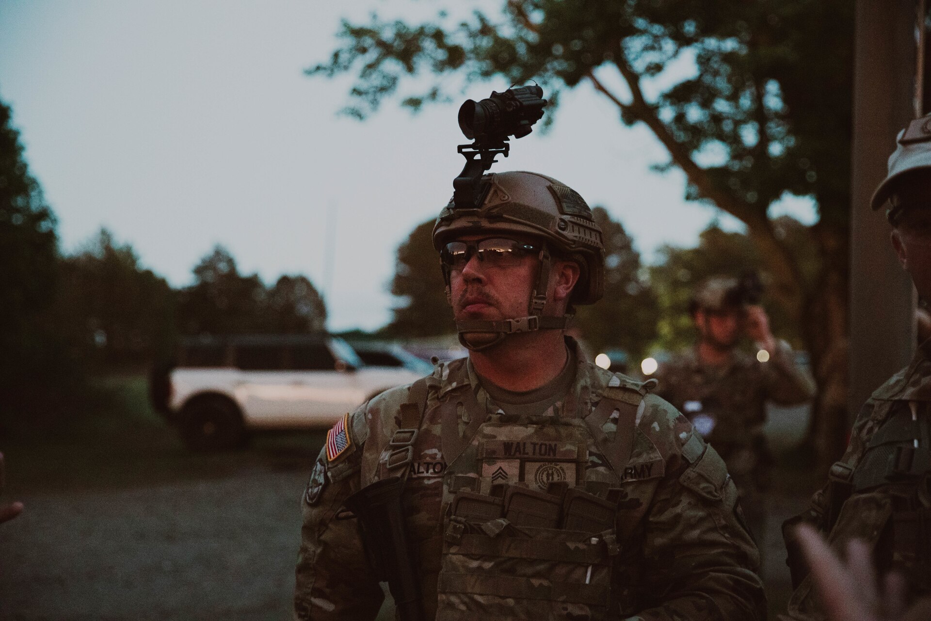 U.S. Army Staff Sgt. Adam Brown receives the Chief's 50 badge for marksmanship excellence during the Winston P. Wilson Championship hosted by the National Guard Marksmanship Training Center in Camp Robinson, Arkansas, from April 27-May 3, 2024. The WPW competition showcases the adaptiveness, resilience, and lethality of our forces, affirming the readiness of National Guard citizen-Soldiers to meet the nation’s challenges. (U.S. Army National Guard photo by Sgt. Destini Keene)