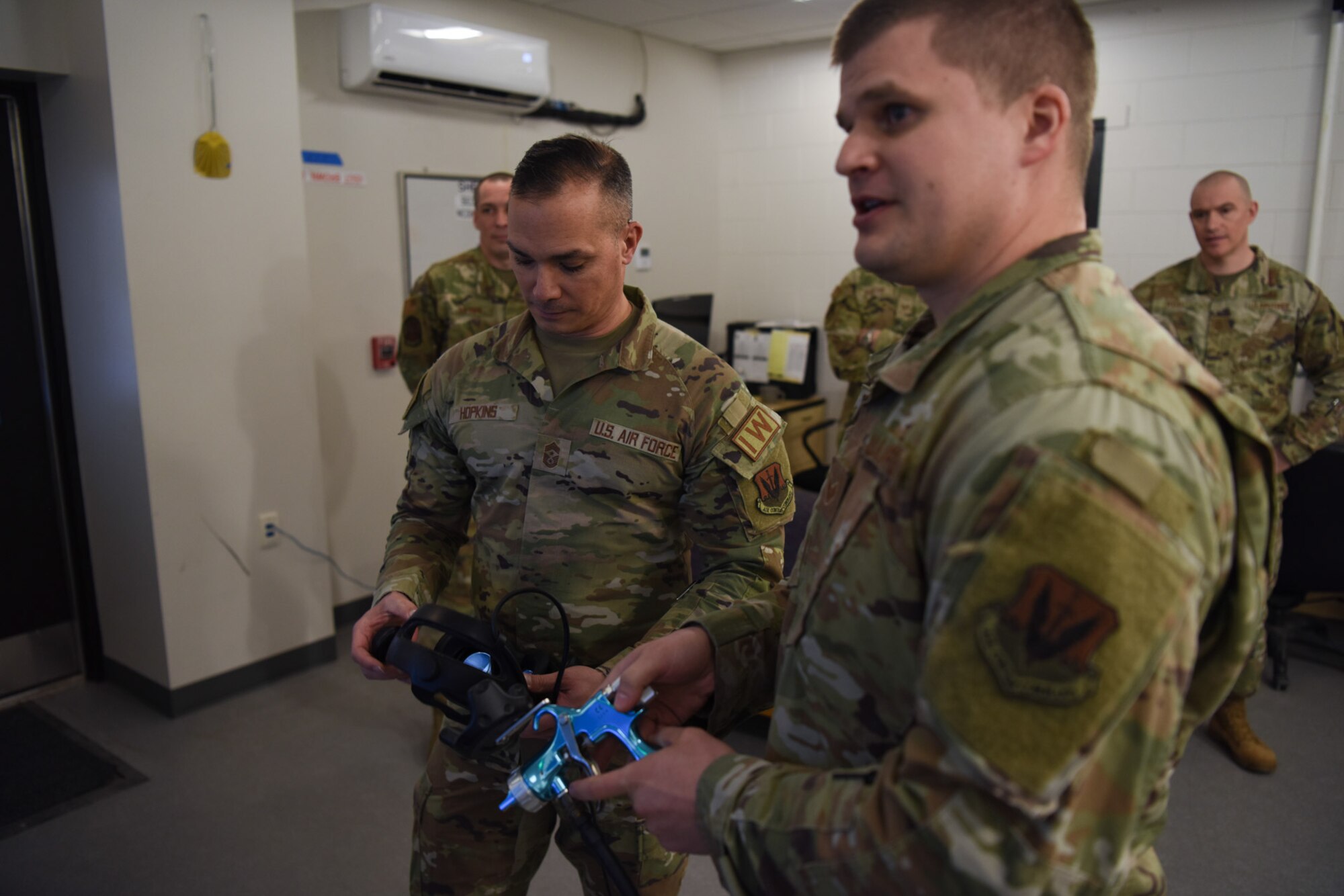 Chief Hopkins visits Grand Forks AFB
