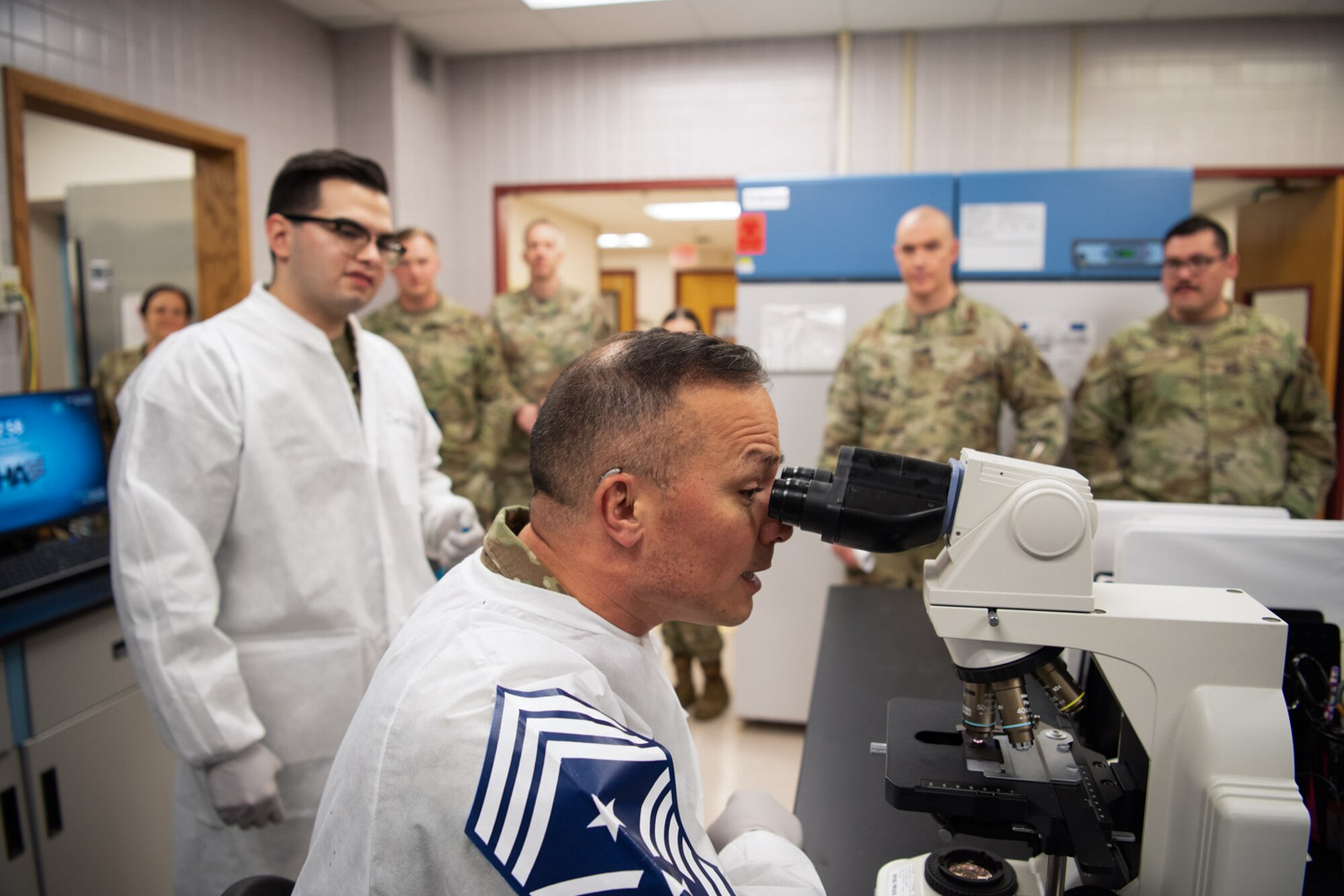 Chief Hopkins visits Grand Forks AFB