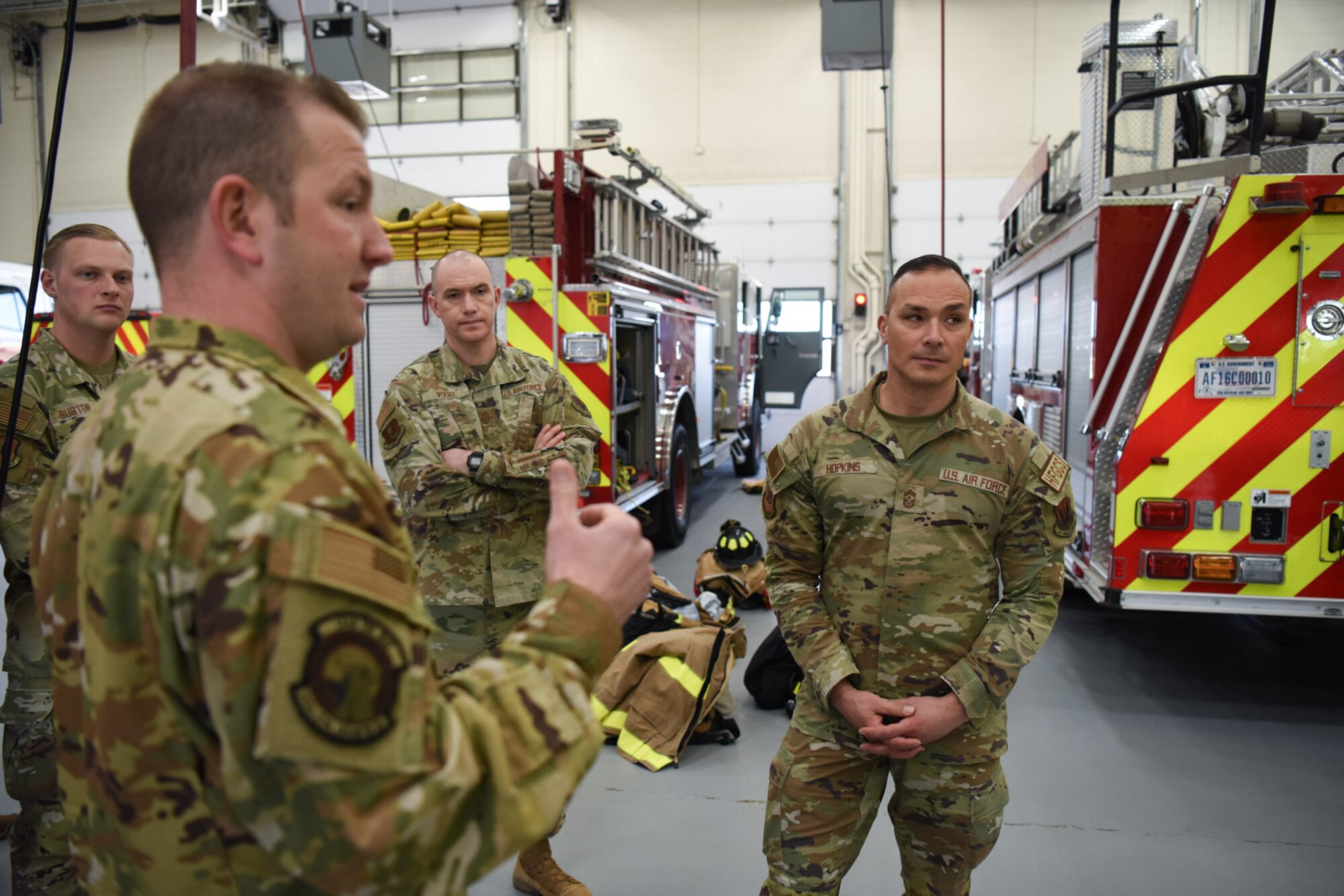 Chief Hopkins visits Grand Forks AFB