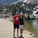 At the time fiancés, Thomas Grebe, left, and Olivia Bithell pose for a photo in front of Silver Lake, Park City, Utah, on June 13, 2021.