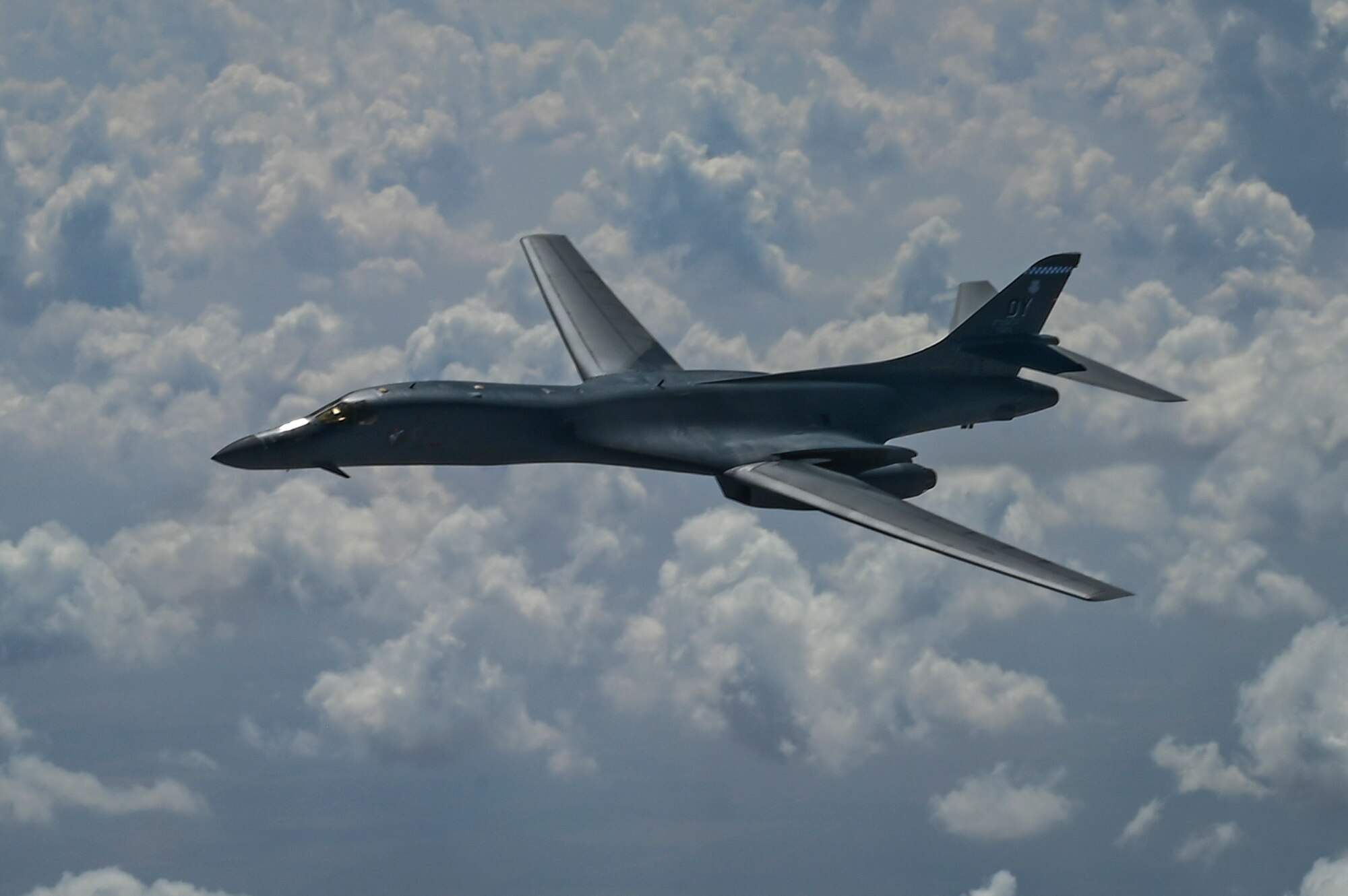 An Air Force plane flying