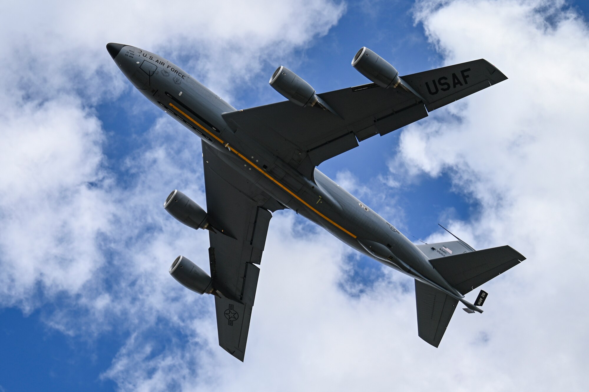 An Air Force plane flying