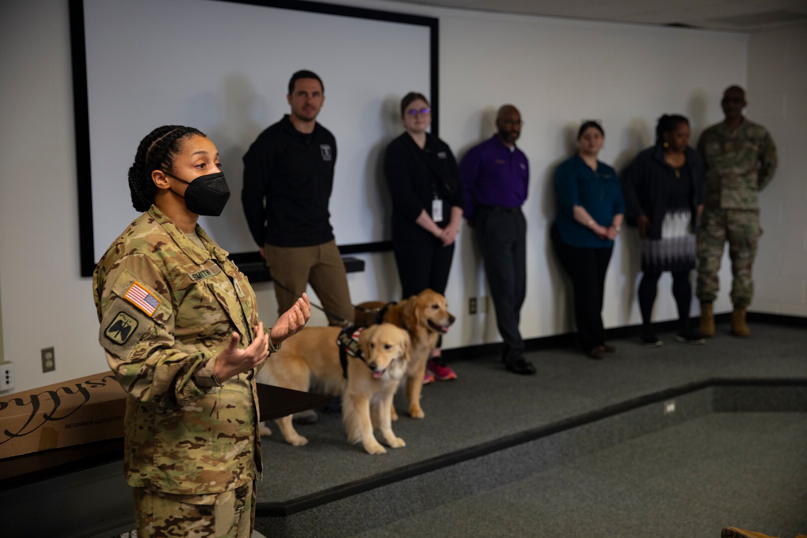 The District of Columbia Army Aviation hosted a wellness event for Soldiers to understand resources available through the military and veterans organizations March 10, 2024 at the Army Aviation Support Facility on Fort Belvoir.