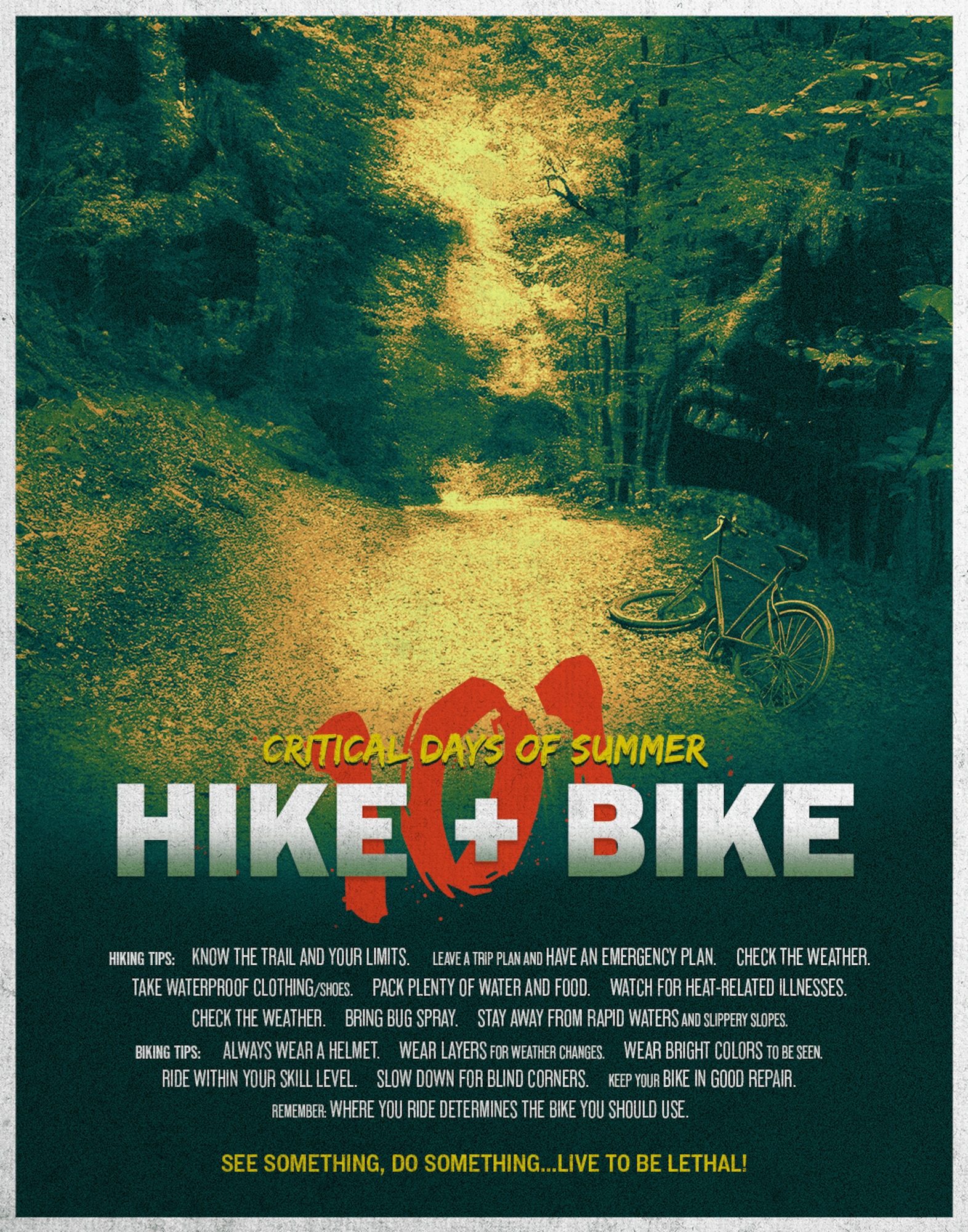 Hiking and Biking Safety Poster