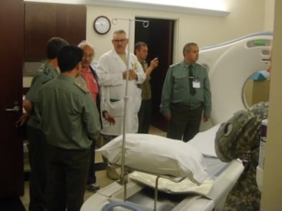 Medical personnel from the Virginia Guard and Defense Force host Tajikistan counterparts