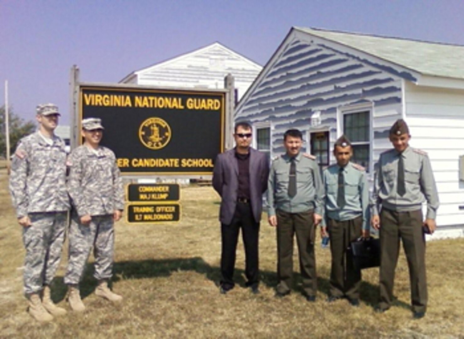 Tajik officers join leaders from 183rd RTI, Virginia OCS for training seminar