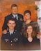 From top left, retired Col. Paul Rusinko, Emma Rusinko, Chris Rusinko, and Pam Rusinko pose for a family photo.