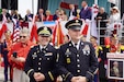 U.S. Army Reserve Capt. Matthew Wisniewski, left, and Master Sgt. Brad Tomasheski, 85th U.S. Army Reserve Support Command, participate in Chicago’s 133rd Polish Constitution Day Parade as honored guests, May 4, 2024.
(U.S. Army Reserve photo by Capt. Michael Ariola)