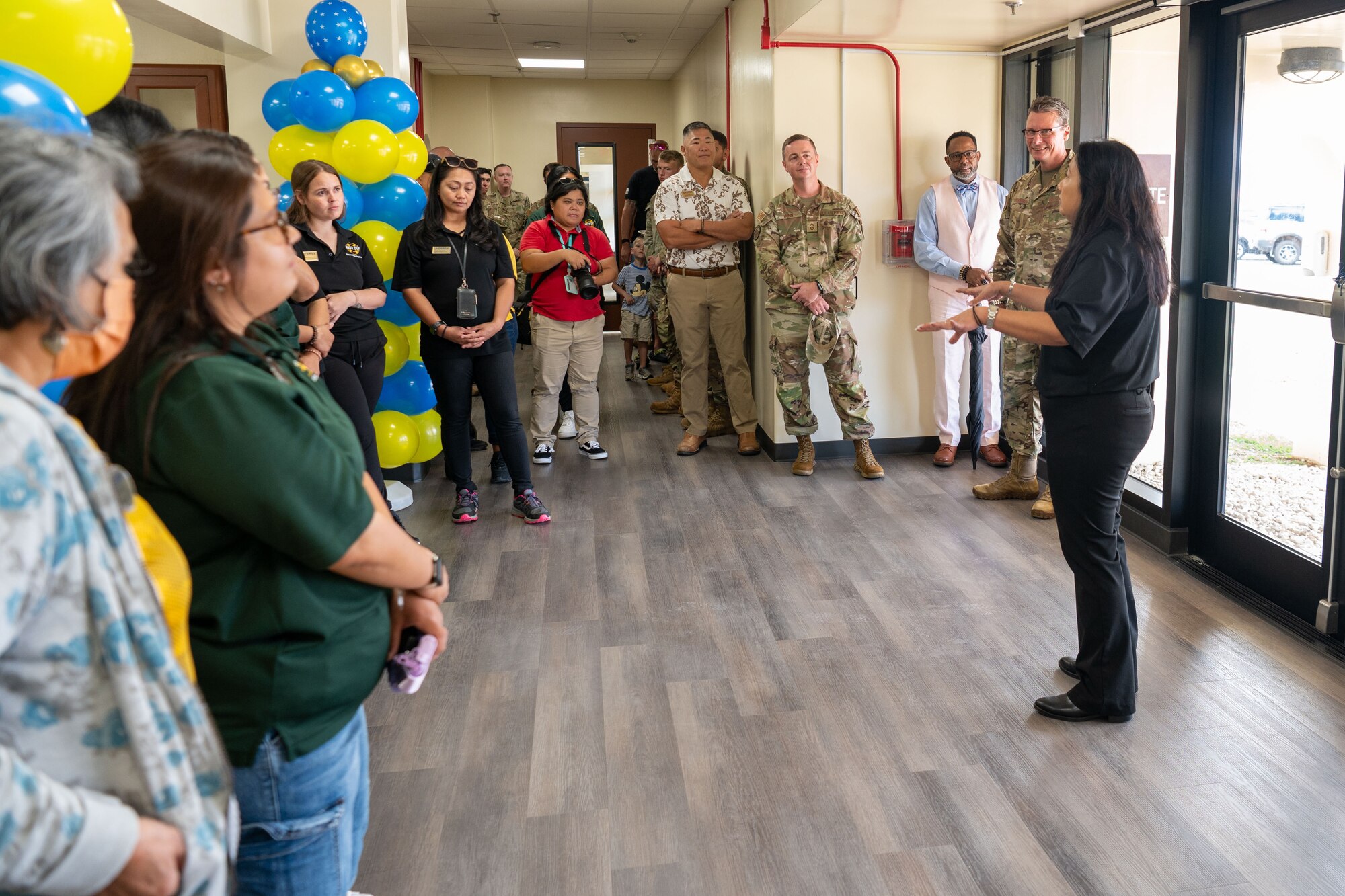 The CDC is the first building to be fully repaired after damages from Typhoon Mawar in May 2023. (U.S. Air Force photo by Airman 1st Class Audree Campbell)