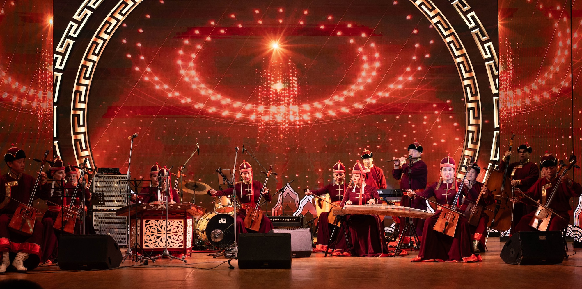 Band plays on stage.