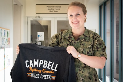 Navy Lieutenant Sarah Cruz will continue her career as a U.S. Navy Nurse by attending Campbell University in Buies Creek, North Carolina, to earn a Master of Science in Public Health.  Cruz served aboard Naval Health Clinic Cherry Point, ending her duty there as Department Head of the facility’s Patient Centered Medical Home.