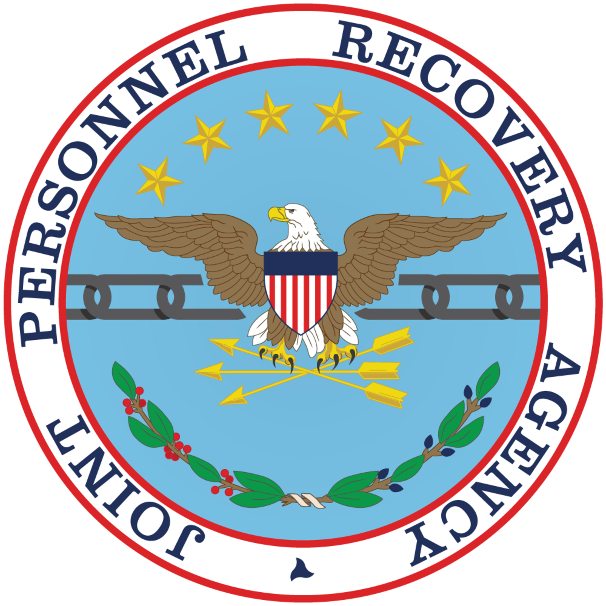 A graphic that represents the Joint Personnel Recovery Agency.