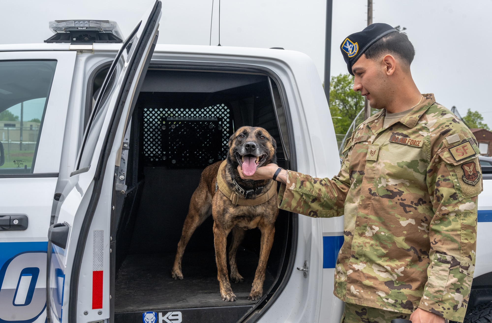 Following two years of faithful service to the U.S. Air Force and about 1,650 mission hours, Military Working Dog Azir retired from duty on April 26, 2024, at Whiteman Air Force Base. 
