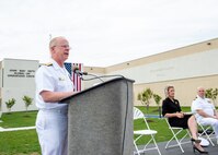 240514-N-MJ491-1048 VIRGINIA BEACH, Va. (May 14, 2024) Adm. Daryl Caudle, commander, U.S. Fleet Forces Command passes the side boys during a ribbon cutting ceremony for the Hefti Global Live, Virtual and Constructive (LVC) Operations Center at the Dam Neck Annex.  Hefti Global LVC Operations Center is named after Capt. John “Bag” Hefti, who was tragically killed in an auto accident in 2021.  Capt. Hefti led Sailors and operations in the Joint & Fleet Training Department for U.S. Fleet Forces.  Caudle officially named the Global LVC Operations Center after Capt. Hefti to honor his life and service. (U.S. Navy photo by Chief Mass Communication Specialist Matthew N. Jackson/Released)