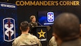 18th Medical Command Commanding General Paula Lodi discusses Army Medicine in the Indo-Pacific Region during Land Forces Pacific 2024 in Honolulu, Hawaii, May 14, 2024. 18th MEDCOM sets the Joint theater for medical operations while increasing its strategic posture by synchronizing and coordinating health service support and medical logistics across its more than 4,000 square mile area of responsibility.