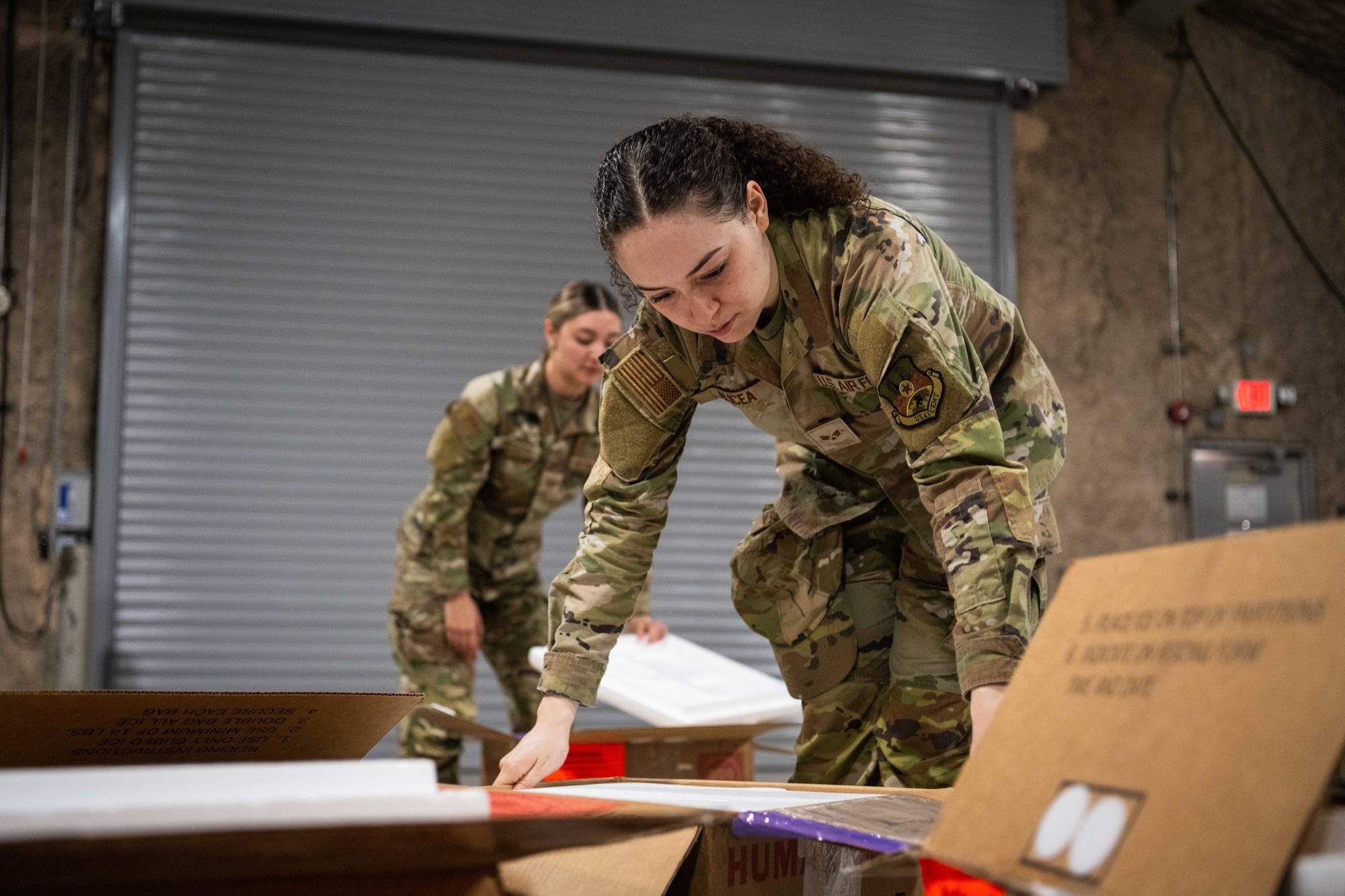 The 379th Expeditionary Medical Squadron Blood Transshipment Center receives, inspects and distributes all blood products throughout the CENTCOM AOR, including the U.S. armed forces and coalition partners. (U.S. Air Force photo)