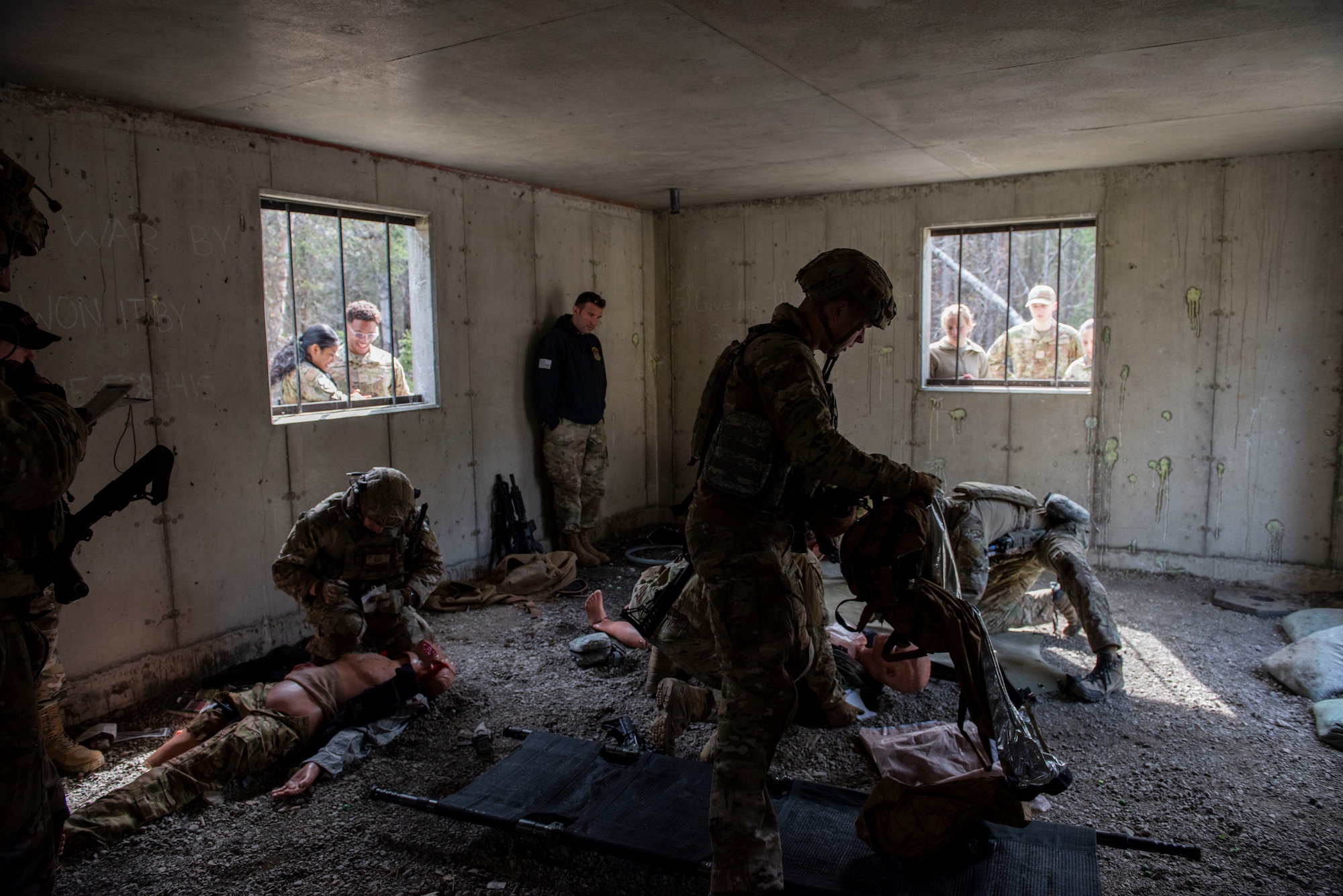 Photo of Airmen conducting TCCC training