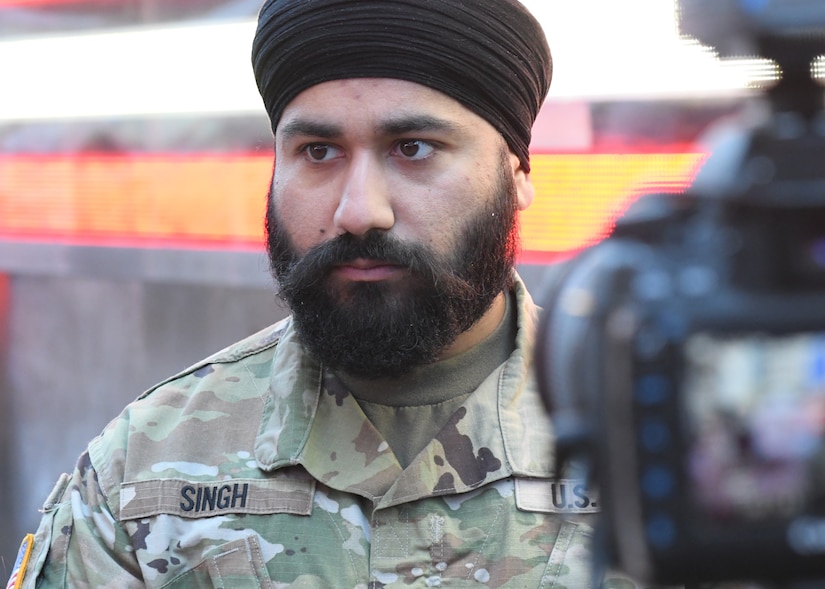 MRTC officer celebrates Army's support for Sikh Soldiers at Times Square 'Turban Day'