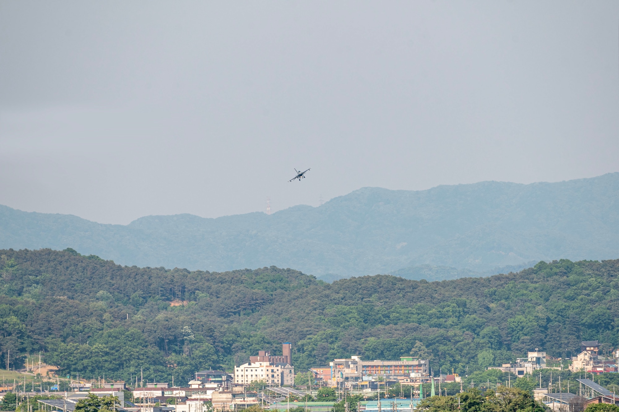 A U.S. Air Force F-16 Fighting Falcon assigned to the 36th Fighter Squadron prepares to land on the flight line during Beverly Herd 24-1 at Osan Air Base, Republic of Korea, May 14, 2024. Training is continuously conducted to generate combat airpower at a moment’s notice, affirming the commitment to the ROK remains ironclad and ensures regional stability throughout the U.S. Indo-Pacific Command. Routine training events like Beverly Herd are pivotal platforms for 51st Fighter Wing Airmen to refine their warfighting proficiencies through practical application, concurrently enhancing their ability to respond skillfully to contingencies. (U.S. Air Force Staff Sgt. Aubree Owens)