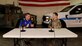 Tinker Air Force Base Public Affairs Specialist Clayton Cummins (left) sits down with Lt. Col. Matthew Stillman, 72nd Security Forces Squadron commander, for the latest edition of the Tinker Talks Podcast May 13, 2024. Stillman discussed more about the contribution of the 72nd Security Forces Squadron to Team Tinker, police week and improvements made to gate entry across the installation. (U.S. Air Force Photo by Clayton Cummins)