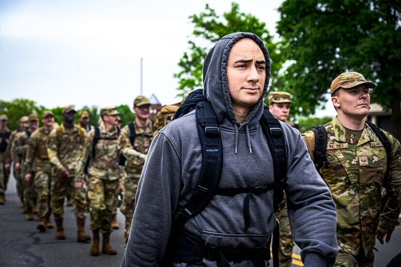 Service members assigned to the 87th Security Forces Squadron participate in an opening ceremony for Police Week at Joint Base McGuire-Dix-Lakehurst, N.J., May 13, 2024. In 1962, President John F. Kennedy proclaimed May 15 as National Peace Officers Memorial Day and the calendar week in which May 15 falls, as National Police Week.