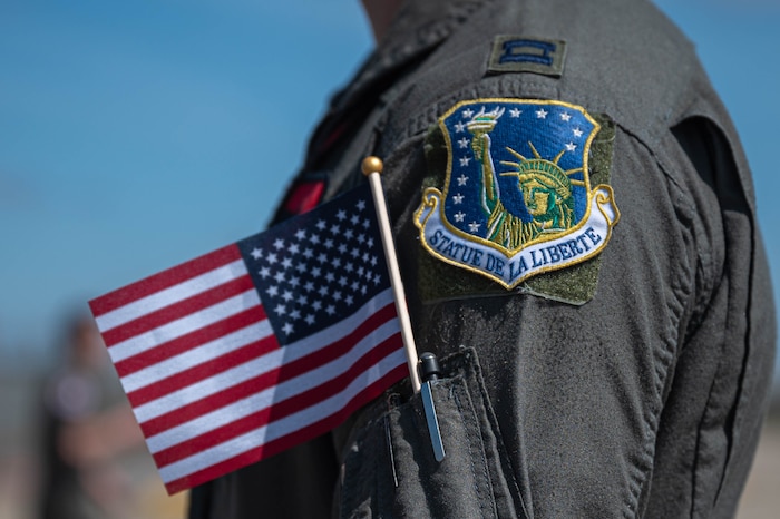 patch on flight suit