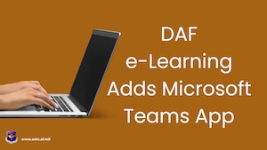 Access to industry-curated training and digital content is now available to all Airmen and Guardians with the launch of the DAF e-Learning Percipio Microsoft Teams application, Air Education and Training Command officials announced May 15, 2024. (U.S. Air Force graphic)