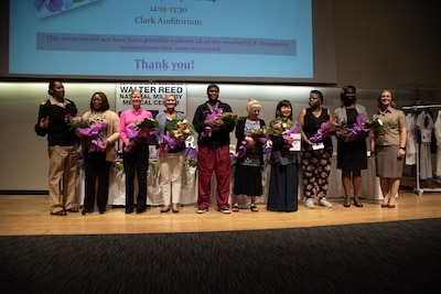 In celebration of Nurse's Week 2024, the Walter Reed National Military Medical Center Nurses Association hosted a nurse recognition ceremony in Clark Auditorium at Walter Reed in Bethesda, Maryland, May 8, 2024.
