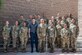 The Honorable Alex Wagner, Assistant Secretary of the Air Force for Manpower and Reserve Affairs, and Chief Master Sgt. of the Air Force David Flosi, pose for a group photo with Airmen during a visit to Nellis Air Force Base, Nevada, May 7, 2024. Flosi and Wagner were given a tour of the 99th Medical Group and the Mike O’Callaghan Military Medical Center. (U.S. Air Force photo by Airman 1st Class Elizabeth Tan)