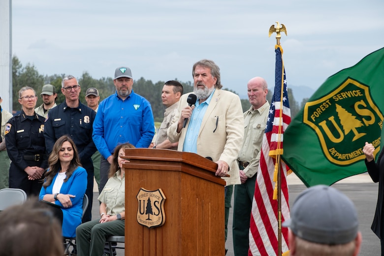 The U.S. Forest Service hosted a ribbon-cutting ceremony on April 25, 2024, to celebrate the modernization and completion of construction of Phase 1 of the Redding Air Attack Base enhancements.

The U.S. Army Corps of Engineers Sacramento District has been working in partnership with the USFS and the City of Redding to help build this five-year, $28 million project. This project will expand airtanker loading capabilities by 132% and allow for the simultaneous loading of five aircraft, up from two previously. This base is vital in providing initial and extended attacks for wildfires across the western U.S.

Representative Doug LaMalfa and Redding Mayor Tenessa Audette also helped celebrate and spoke at the ribbon-cutting event. (U.S. Army Photo by Grant Okubo)