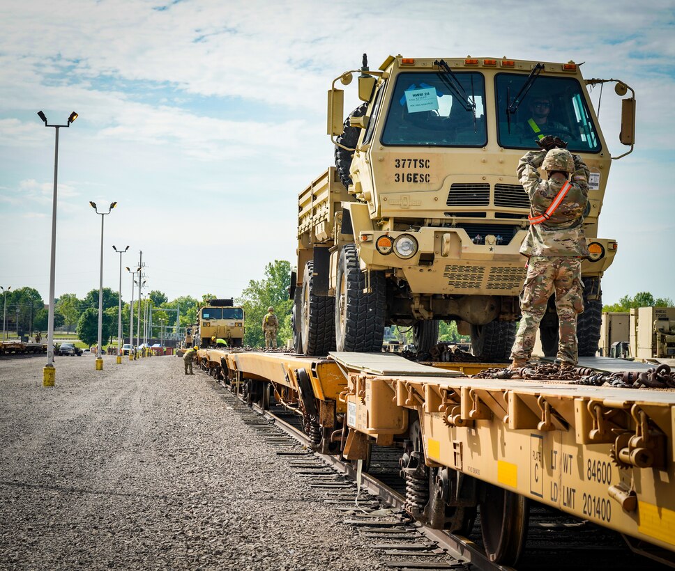 U.S. Army Reserve Units Unite for Railhead Operations at Fort Knox, Ky.