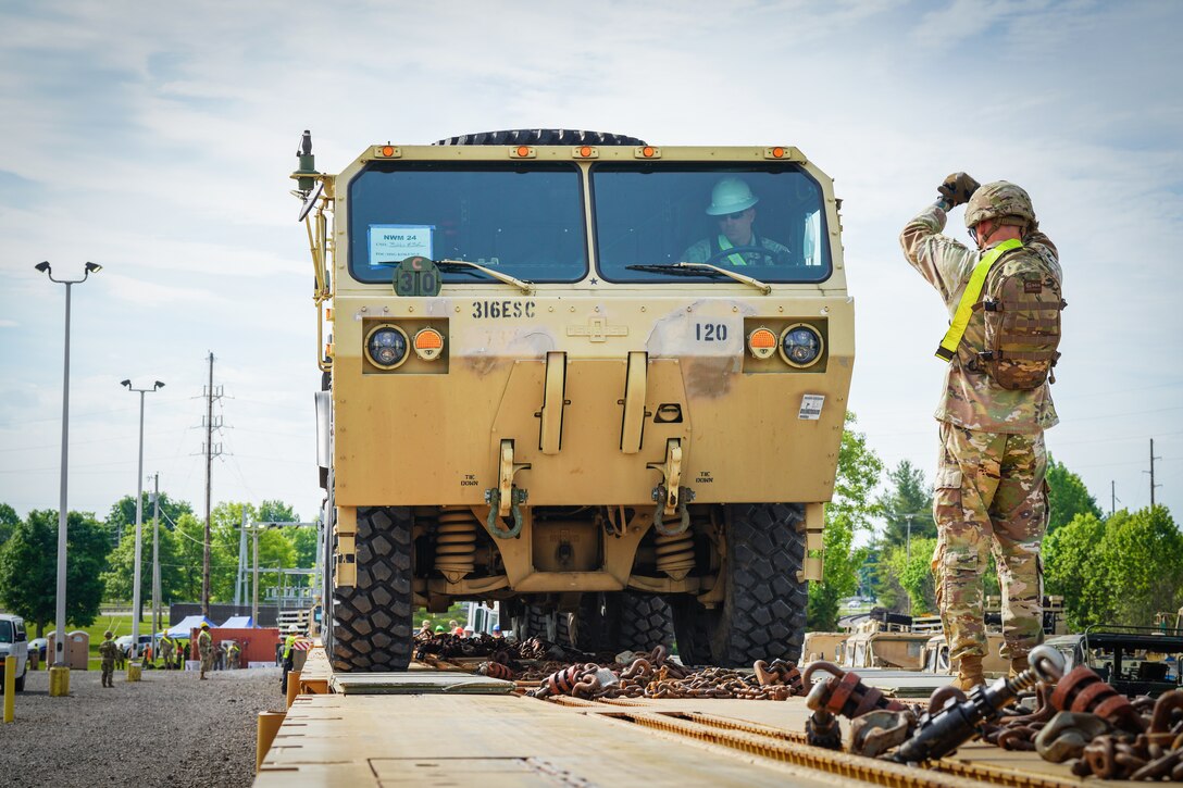 U.S. Army Reserve Units Unite for Railhead Operations at Fort Knox, Ky.