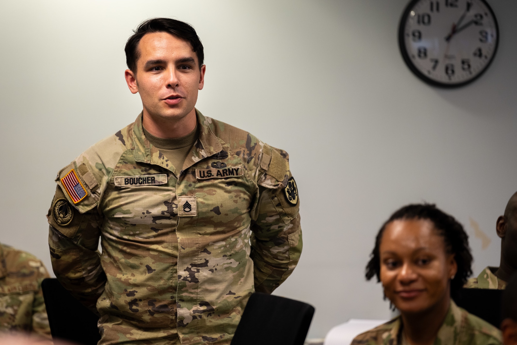 Senior leaders in the U.S. military speak to students on leading in a joint environment.