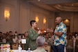 Lt. Gen. (Retired) Leslie C. Smith talks about patience, kindness, how to solve problems and the importance of see the Army as a profession and sense of purpose during the Leadership Forum at Honolulu, HI., on May 14, 2024. He asked Capt. Zhi Bing Cheong from the Singapore Army to share opinions about patience.

The LANPAC Leadership Forum professionally develops and inspires leaders, showcases USARPAC subordinate units, and engages both allies and partners across the USINDOPACOM area of responsibility.



(U.S. Army photo by Staff Sgt. Carolina Sierra)