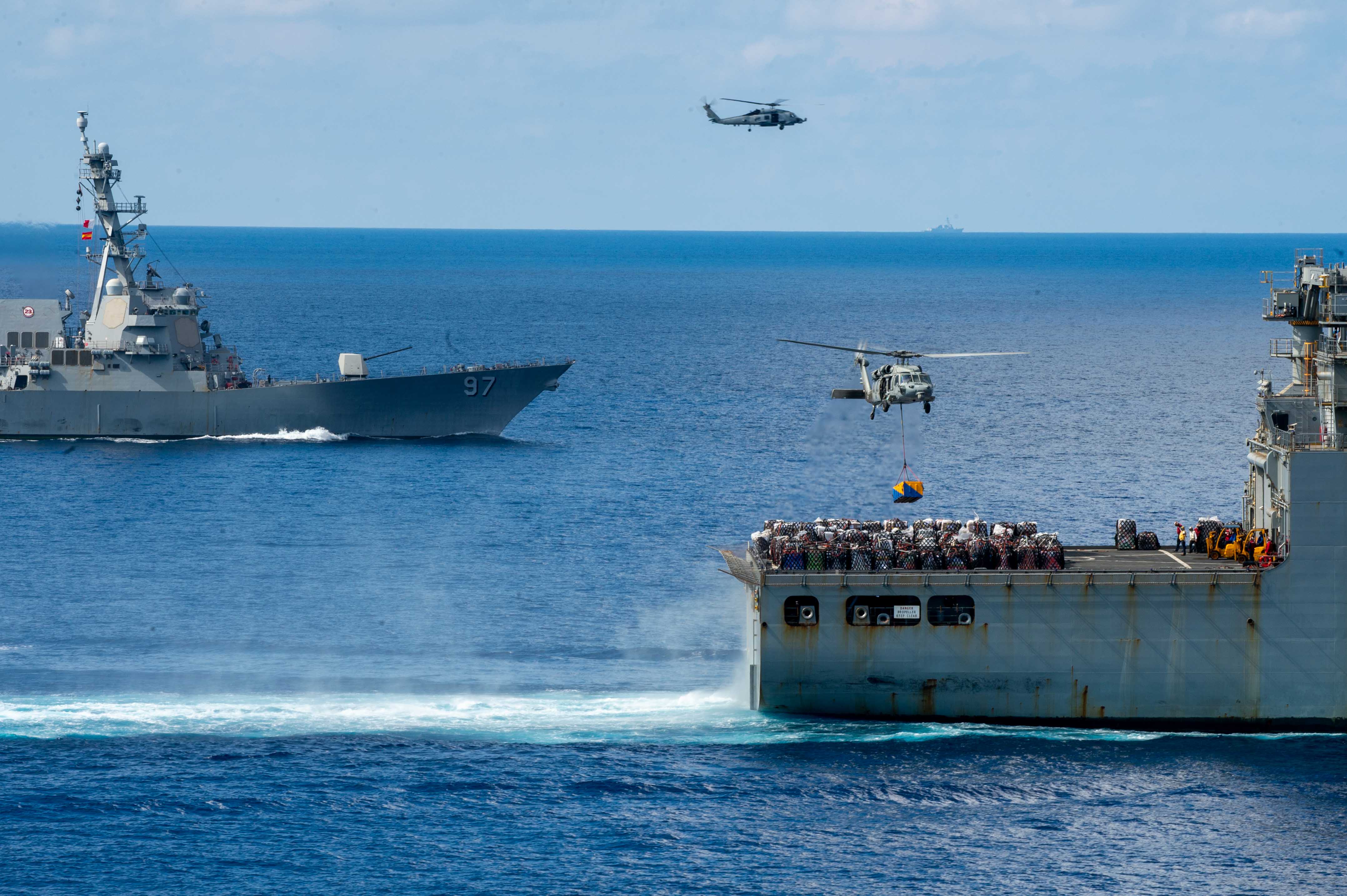 USS Theodore Roosevelt (CVN 71) underway operations in the South China Sea.