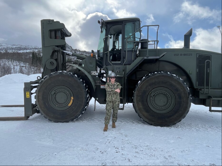 Lt. Cassidhe Griffiths, NMRLC's Deputy Design Director was pictured here while in Norway, but in Camp Foster, Okinawa, Japan, she lead the team as NMRLC’s Expeditionary Medical Facility (EMF) Activation Team Officer.