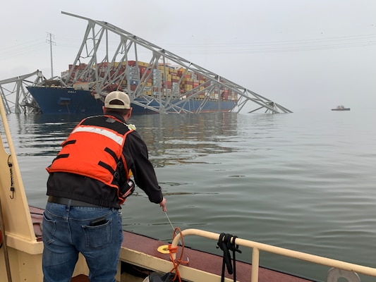 Philadelphia District Supports Key Bridge Mission, March 2024.