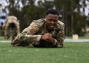 30th security forces members participate in a ruck