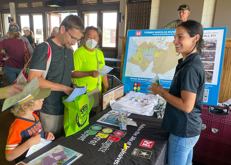 Outreach at Resilience Fair in Waimea Sept. 9, 2023.