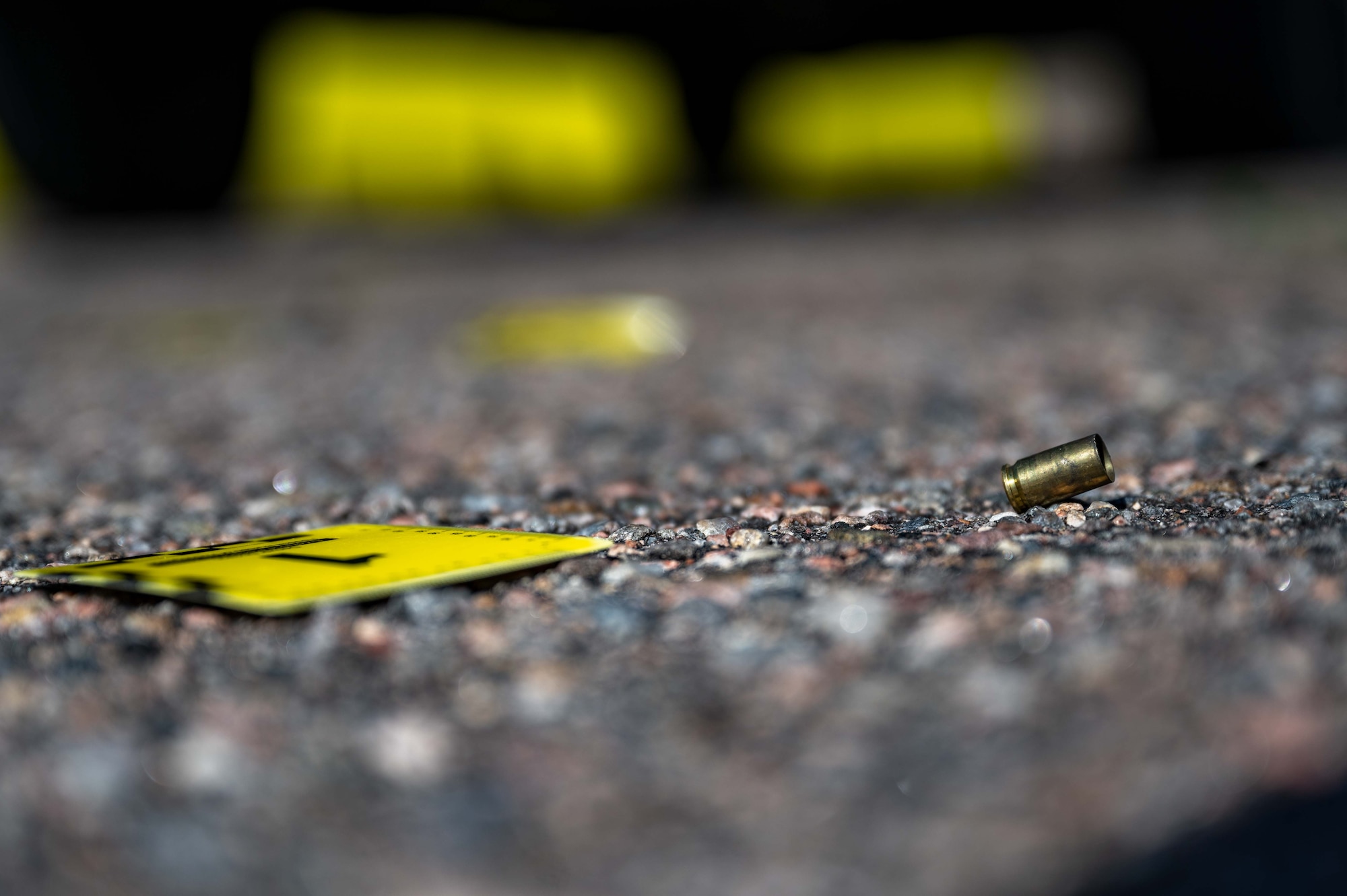 bullet casings on concrete