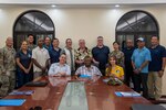 PELELIU, Republic of Palau (May 16, 2024) – Department of Defense representatives and engineers meet with Peleliu Gov. Emais Roberts ahead of the first of three engagements with Peleliu residents and landowners, May 13.



About 200 residents attended the meetings which were held to discuss the proposed designation of a new defense site in Peleliu. (U.S. Navy photo by Shaina O’Neal)