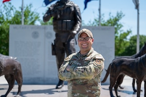 On April 12, 2024 Tech. Sgt. Nicholas Caramona, 341st Training Squadron Instructor, shadowed Chief Master Sgt. Carlos Damian as Command Chief for a Day.  (U.S. Air Force photo by 2nd Lt. Kate Anderson)