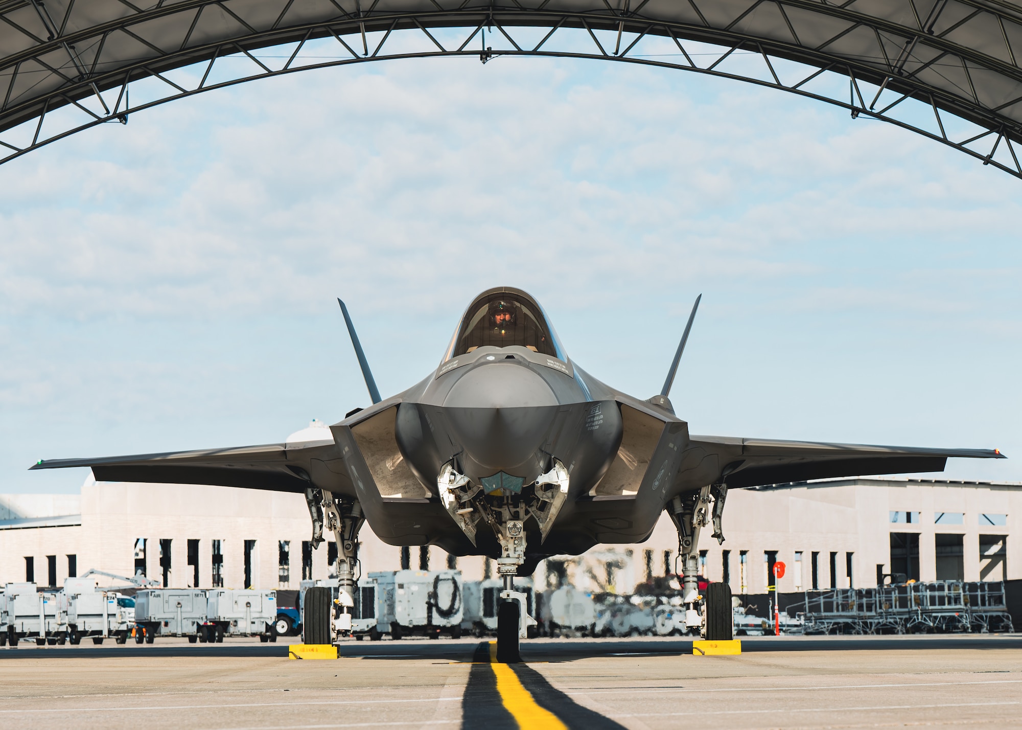 fighter jet on ground