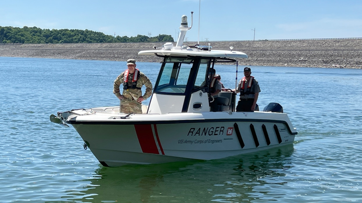 Lt. Col. Robert W. Green, U.S. Army Corps of Engineers Nashville District commander, urges the public to be safe boating and recreating at the 10 USACE-managed lakes in the Cumberland River Basin this summer. (USACE Photo by Lee Roberts)